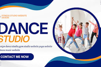 design dance studio gym studio website yoga website fitness music website