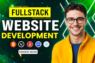 do full stack web developer to build custom website development, website design