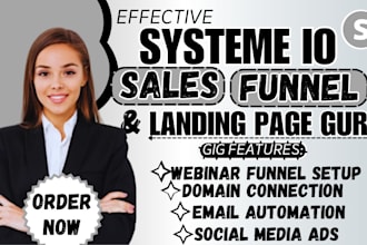 design and clone systeme io, online course sales funnel, landing page systeme io