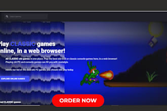 design game ecommerce website game video game website game console shopify store