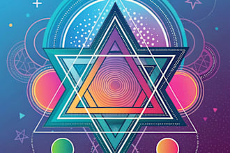 create a unique abstract art for you