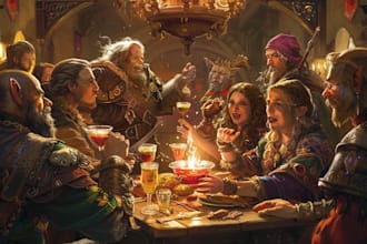 make a fantasy character art and dnd party