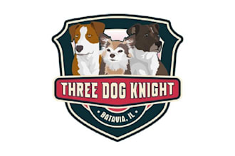 make amazing three dog knight club logo