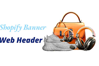 design a professional shopify store banner