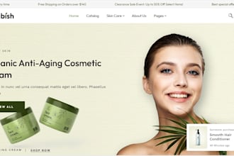 skincare shopify store beauty shopify store beauty website skincare website