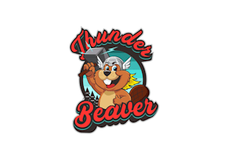make iconic motivation thunder beaver logo