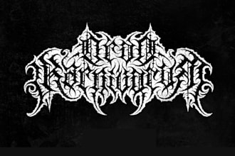 create metal, brutal, death metal logo for your band, brand
