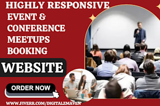 build event conference website meeting booking meetups event management website