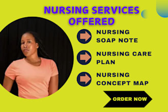 write soap notes, differential diagnoses, and care plans