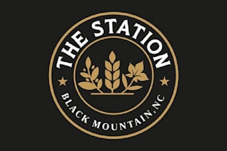 make traditional coffee beer wine logo
