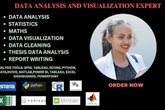 do statistics,maths,data analysis,data visualization in spss,tableau,r,sas,excel