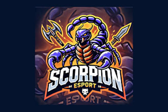 design unique scorpion mascot logo with creative concepts