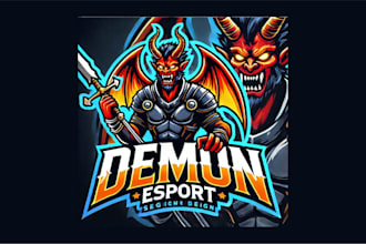 do creative demon esports mascot logo delivered in two days