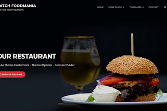 catering website, food catering website, food truck website, grocery website