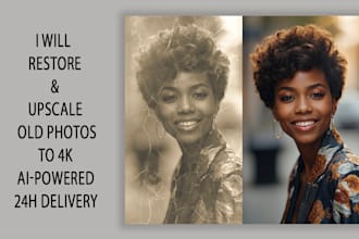 restore your old damaged photos and create a nostalgic video with music