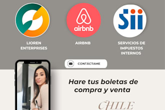 hare tus declaraciones, boletas de compra venta airbnb chile