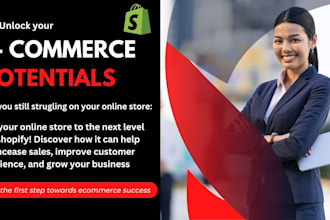 our agency will design or redesign your shopify website or shopify store