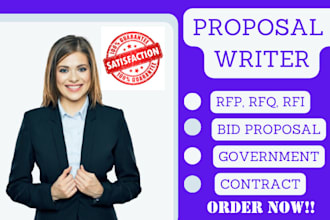 write your rfp, rfi, rfq, bid proposal or government contract