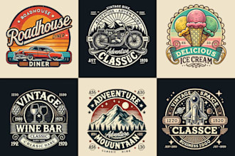 do hand drawn hipster badge, outdoor or classic vintage logo design