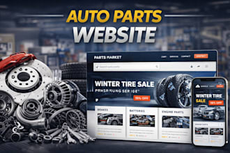 build an auto parts ecommerce website that drive sales