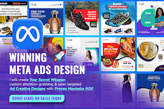 design winning meta ads creative ad image that boost leads or sales