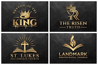 do an elegant christian church religious missionary and ministry logo