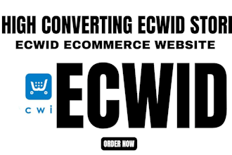 design or redesign custom ecwid store ecommerce website expert development