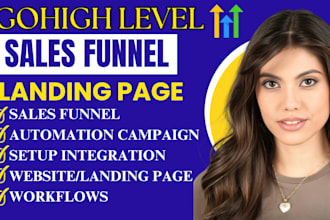 build gohighlevel sales funnel, kajabi course website go high level landing page