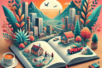 do book cover design, kindle KDP ebook paperback and fantasy book for you
