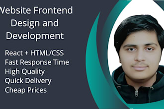 do frontend react development for your website