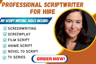 write movie script screenwriting screenplay as professional scriptwriter