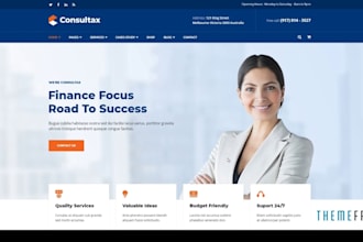 design credit repair, insurance, finance, bookkeeping, tax accounting website