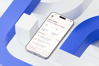 do ai chatbot, tool, assistant, saas, startup mobile app UI UX design, redesign