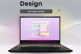 create a one page modern website
