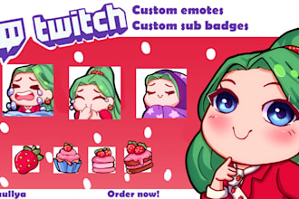 draw a twitch emote and sub badges