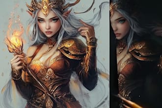 make a d and d character art and dnd art