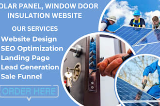 design solar panel, window door insulation energy construction website