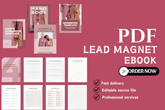 design professional PDF lead magnet ebook