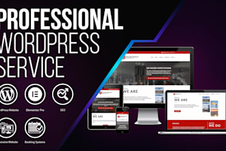 design a fully responsive wordpress website with elementor and woocommerce