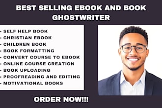 write 40,000 words of ebook writing business book ghost write self help ebook