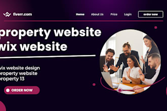 design property lead website and wix design  property 13 and property appraiser