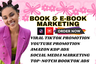 amazon book promotion viral tiktok booktok share author books on tiktok ads