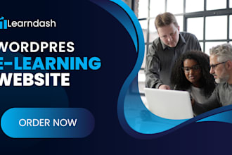 develop and customize wordpress lms website with learndash