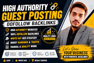 publish guest posts on high authority websites