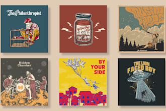 unique design for your cover album or music artwork