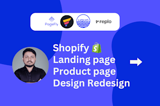 build conversion focused shopify landing page, product page