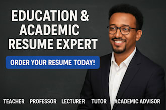 write perfect teacher, professor, lecturer, academics, tutor, education resume