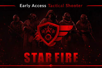 design star fire gaming poster and banner design
