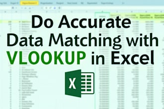 do accurate data matching with vlookup in excel