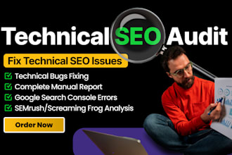 conduct professional technical seo audit and fix google search console issues